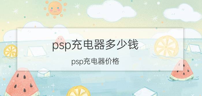 psp充电器多少钱 psp充电器价格